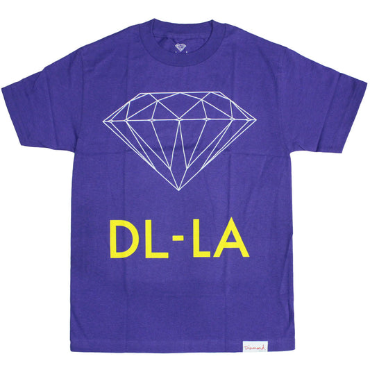 Diamond Supply Co DL-LA T-Shirt Purple