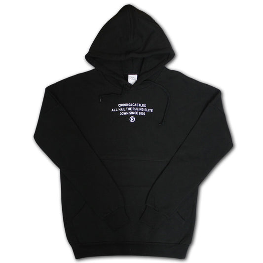 Crooks & Castles Takeover Dolman Pullover Hoodie Black