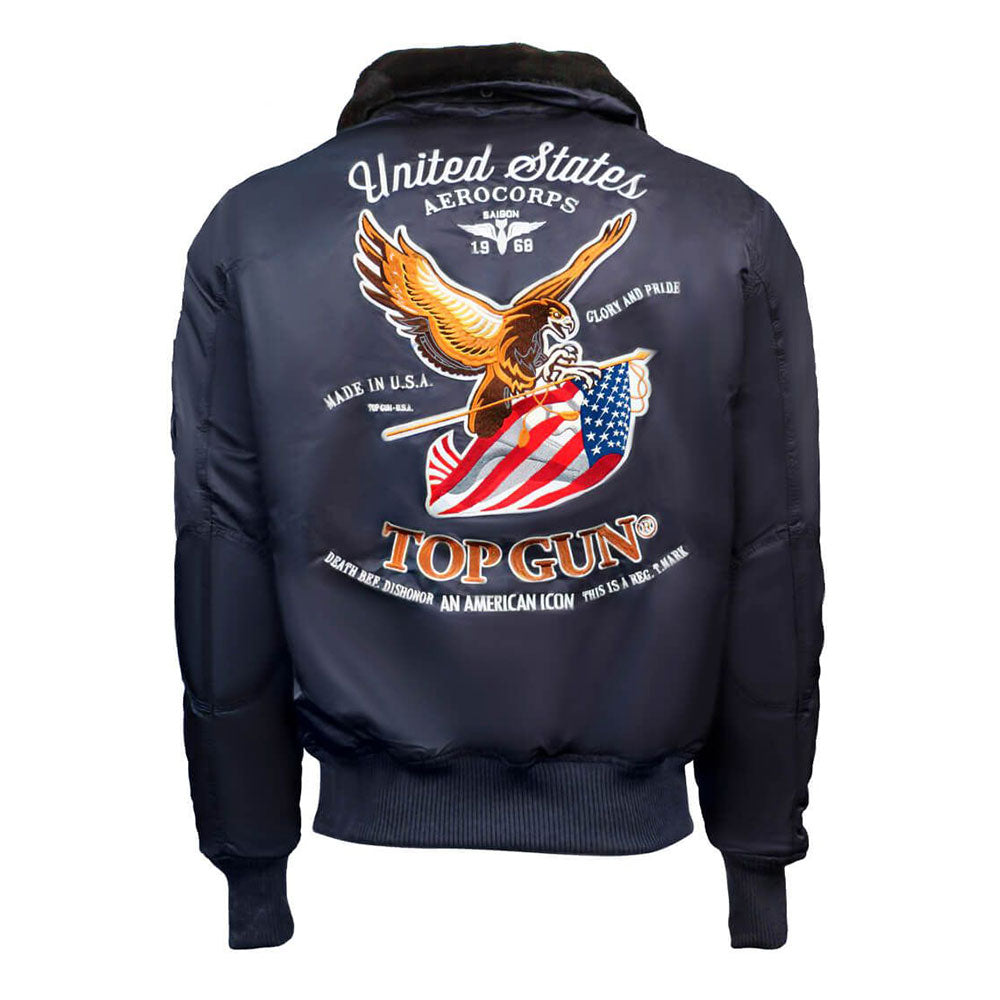 Top Gun Eagle CW45 Bomber Jacket Navy