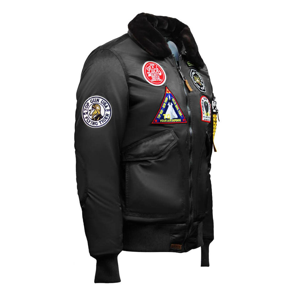 Top Gun Eagle CW45 Bomber Jacket Black