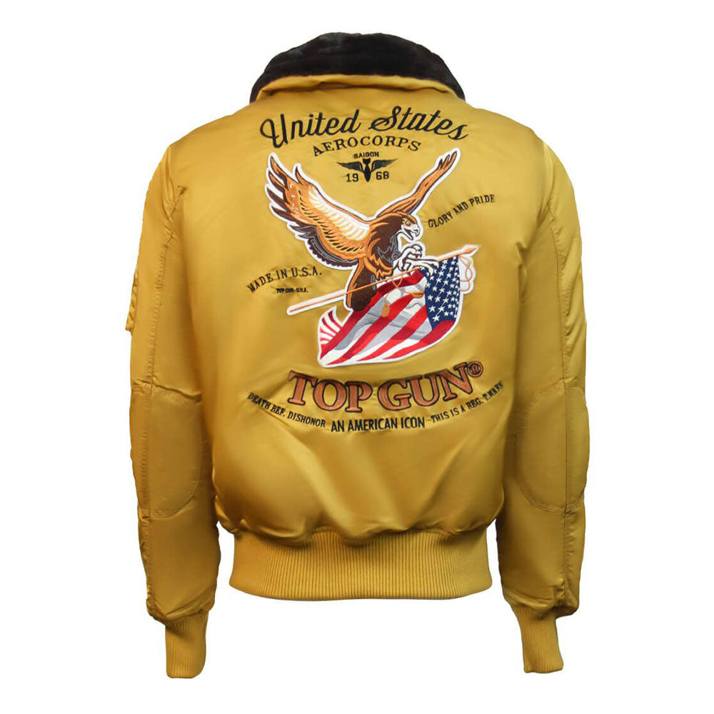 Top Gun Eagle CW45 Bomber Jacket Wheat