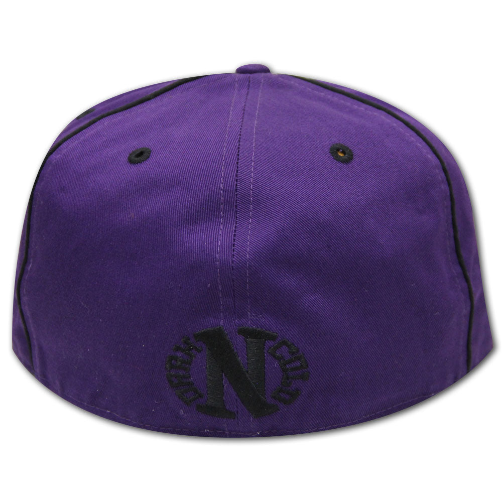Darkncold X New Era 59FIFTY Egg Logo fitted Cap White Purple Back﻿