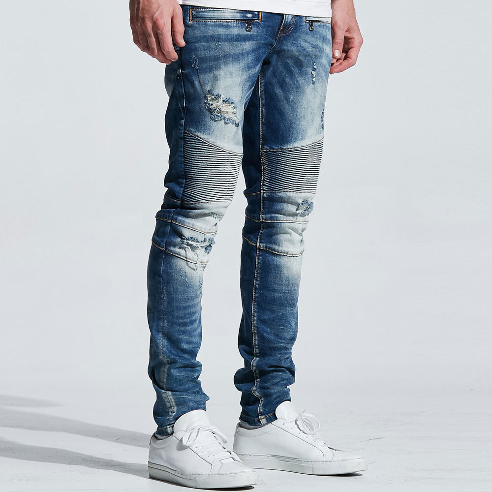 Embellish Lance Biker Denim Jeans