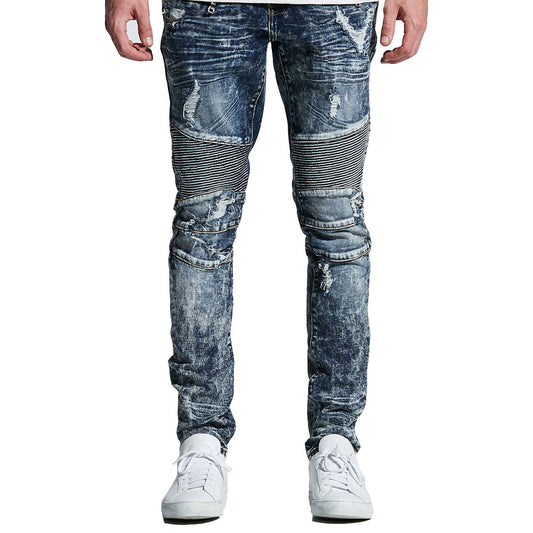 Embellish Tanner Biker Denim Jeans