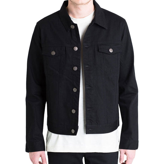 Embellish Phantom Denim Jacket in Black