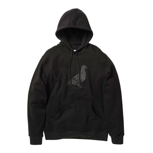 Staple Pigeon Full Embroidery Pigeon Logo Hoodie Black