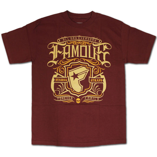 Famous Stars and Straps Everyday T-shirt Burgundy