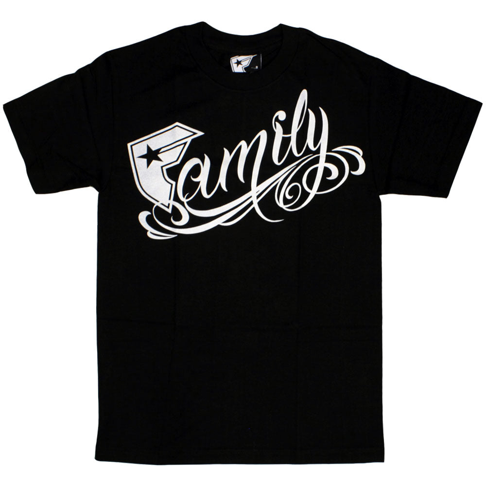 Famous Stars and Straps Family T-shirt Black White