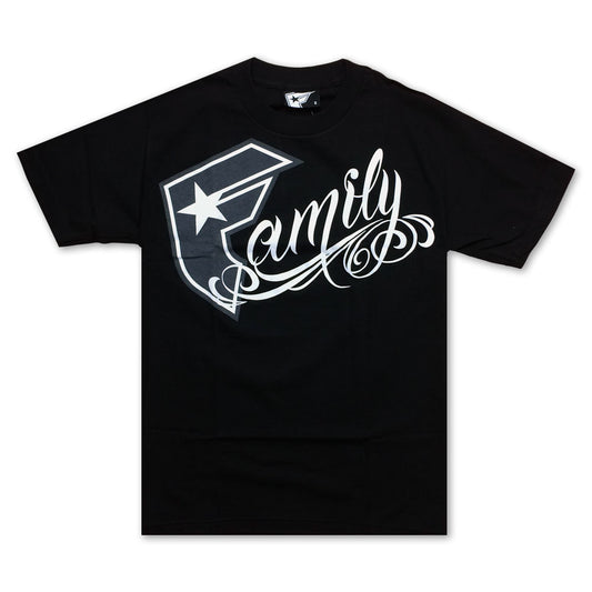 Famous Stars and Straps BOH Family T-Shirt Black White