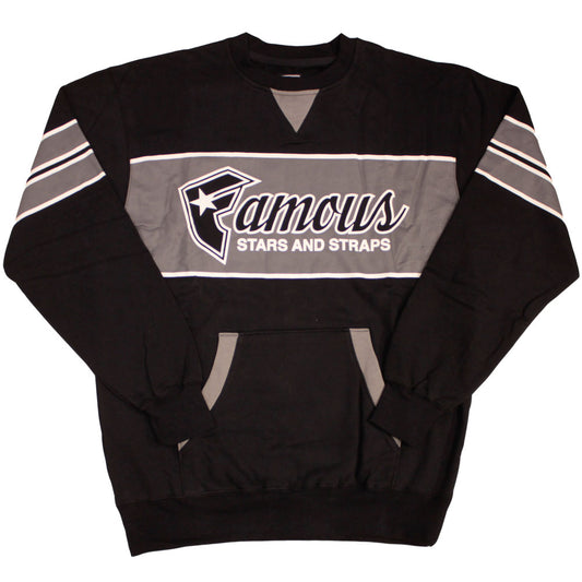 Famous Stars and Straps Fast Break Sweatshirt Black