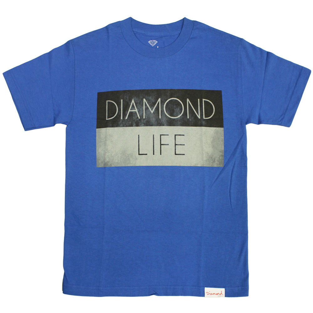 Diamond Supply Co Diamond Life Flag T-shirt Royal