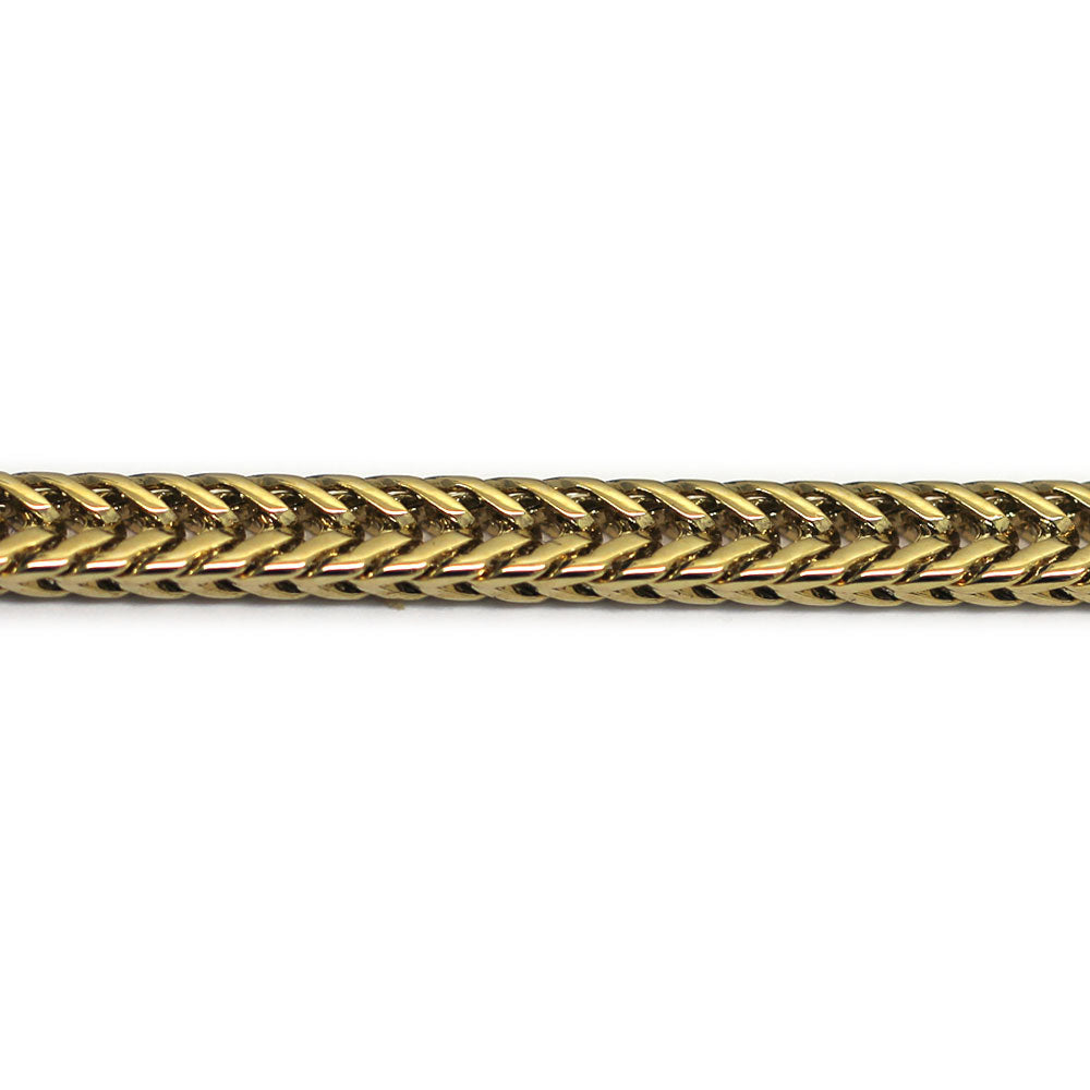 18k Gold plated Flat Franco Chain 2.4mm