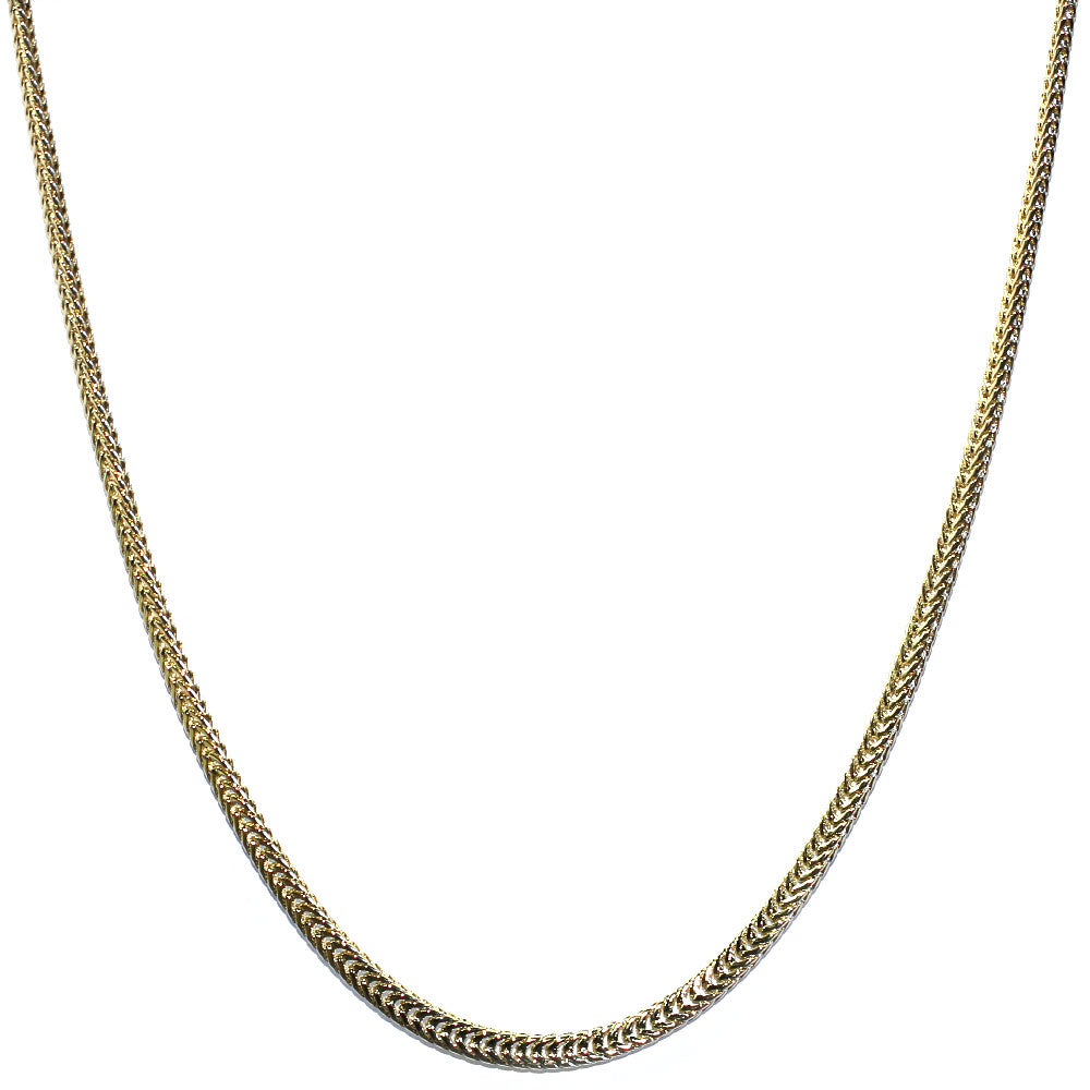 18k Gold plated Flat Franco Chain 2.4mm