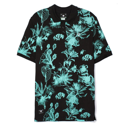 LRG RC Floral Print Polo Shirt Black