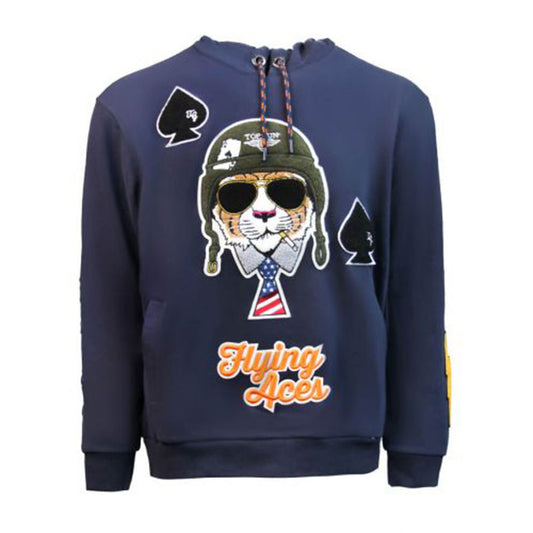 Top Gun Flying Aces Pullover Hoodie Blue