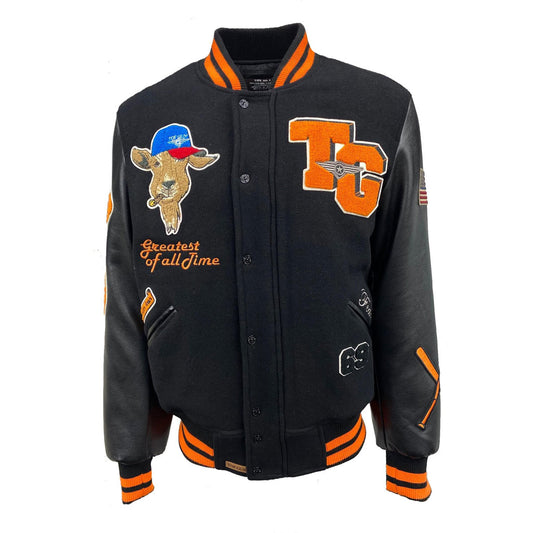 Top Gun GOAT Varsity Jacket Black