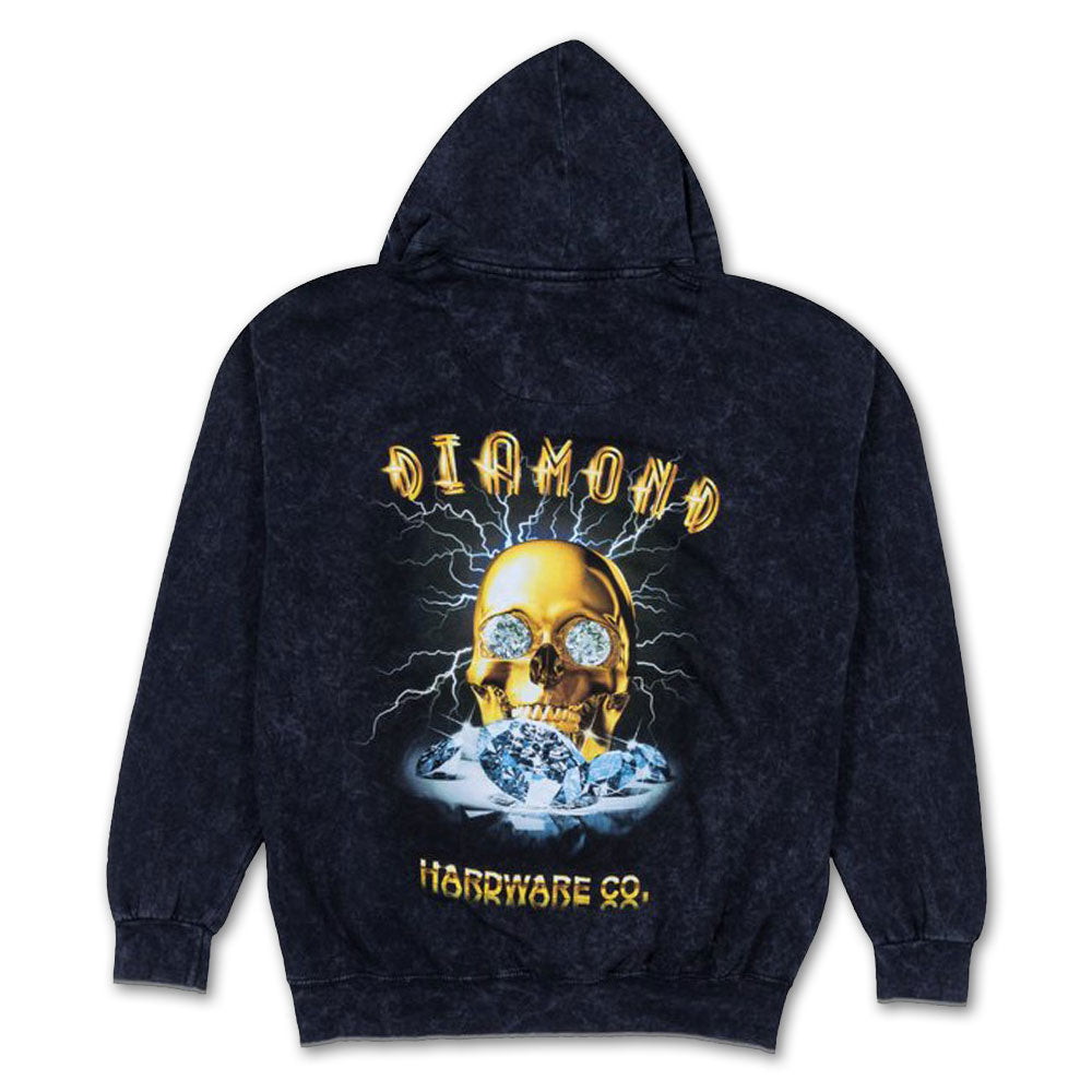 Diamond Supply Co Gold Skull Hoodie Black