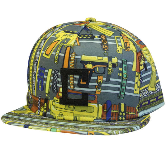 Crooks & Castles Golden Arms Strapback Baseball Cap Gold Multi