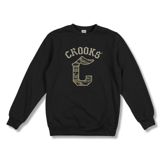 Crooks & Castles Gothic Crewneck Sweatshirt Black