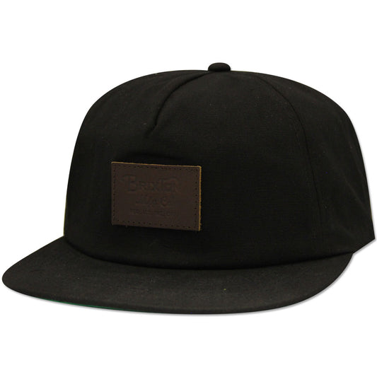 Brixton Grade LP Snapback Cap Black