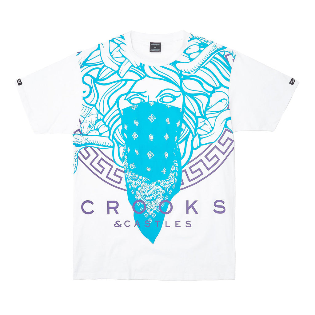 Crooks & Castles Grecco Front OVS Tee White