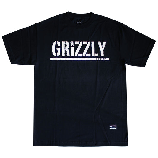 Grizzly Griptape OG Stamp Logo T-Shirt Black