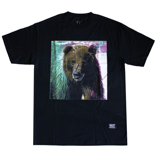 Grizzly Griptape Tie-Dye Fur T-Shirt Black