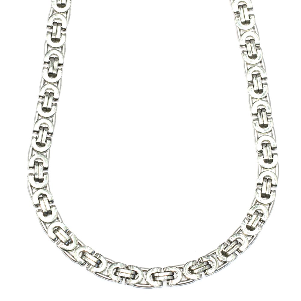 Silver Plated Gucci Link Chain, 36 Inches