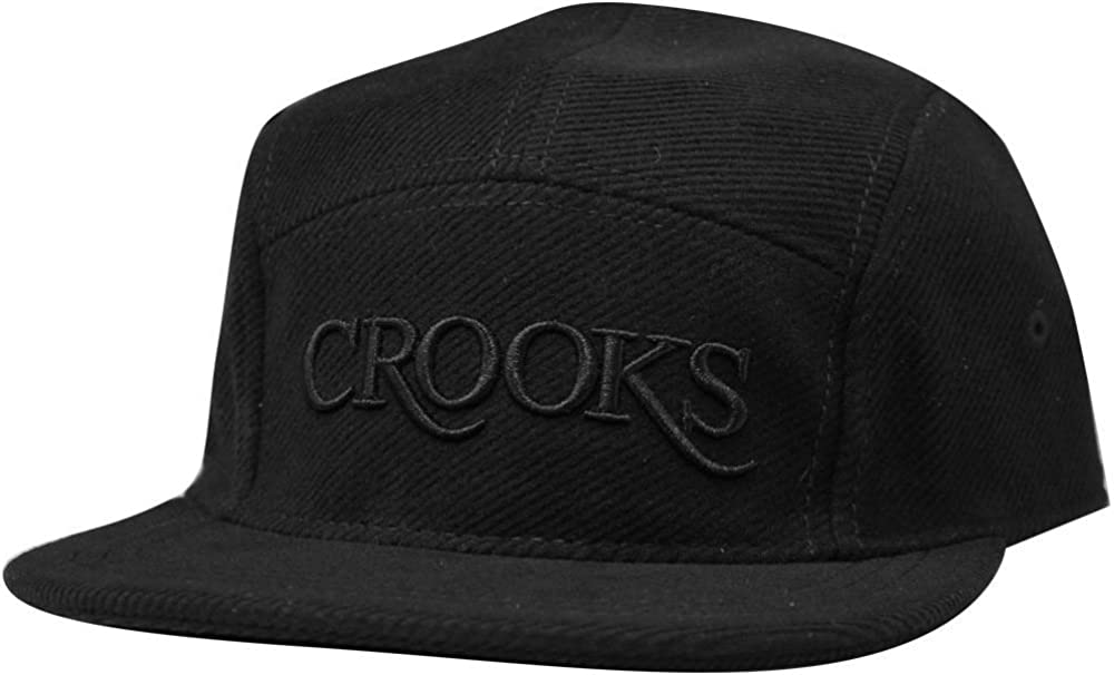 Crooks & Castles Thuxury Serif Strapback Baseball Cap Black