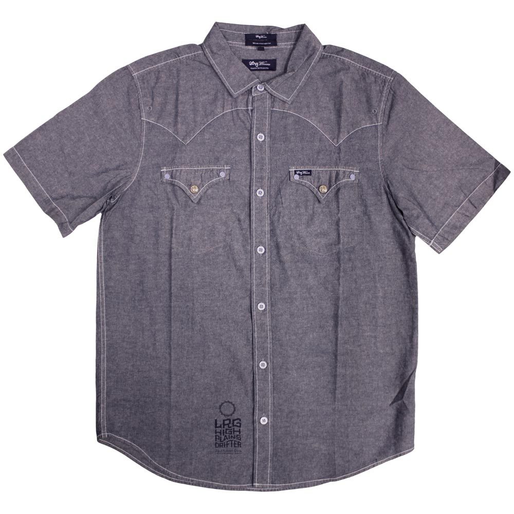 Lrg High Moon Short Sleeve Shirt Slate