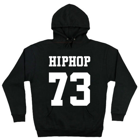 HIPHOP73 Pullover Hoodie Black