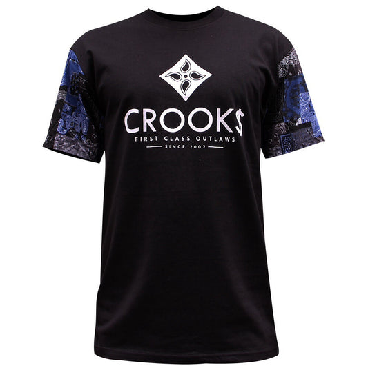 Crooks & Castles Flags Men's T-Shirt Black