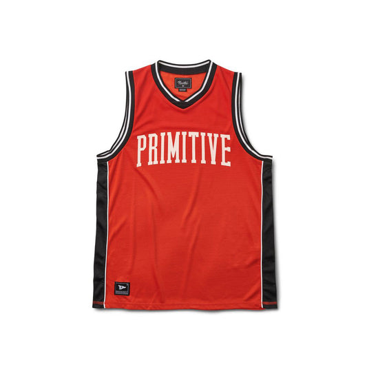 Primitive Apparel Champs Basketball Jersey Tank Top Electric Red