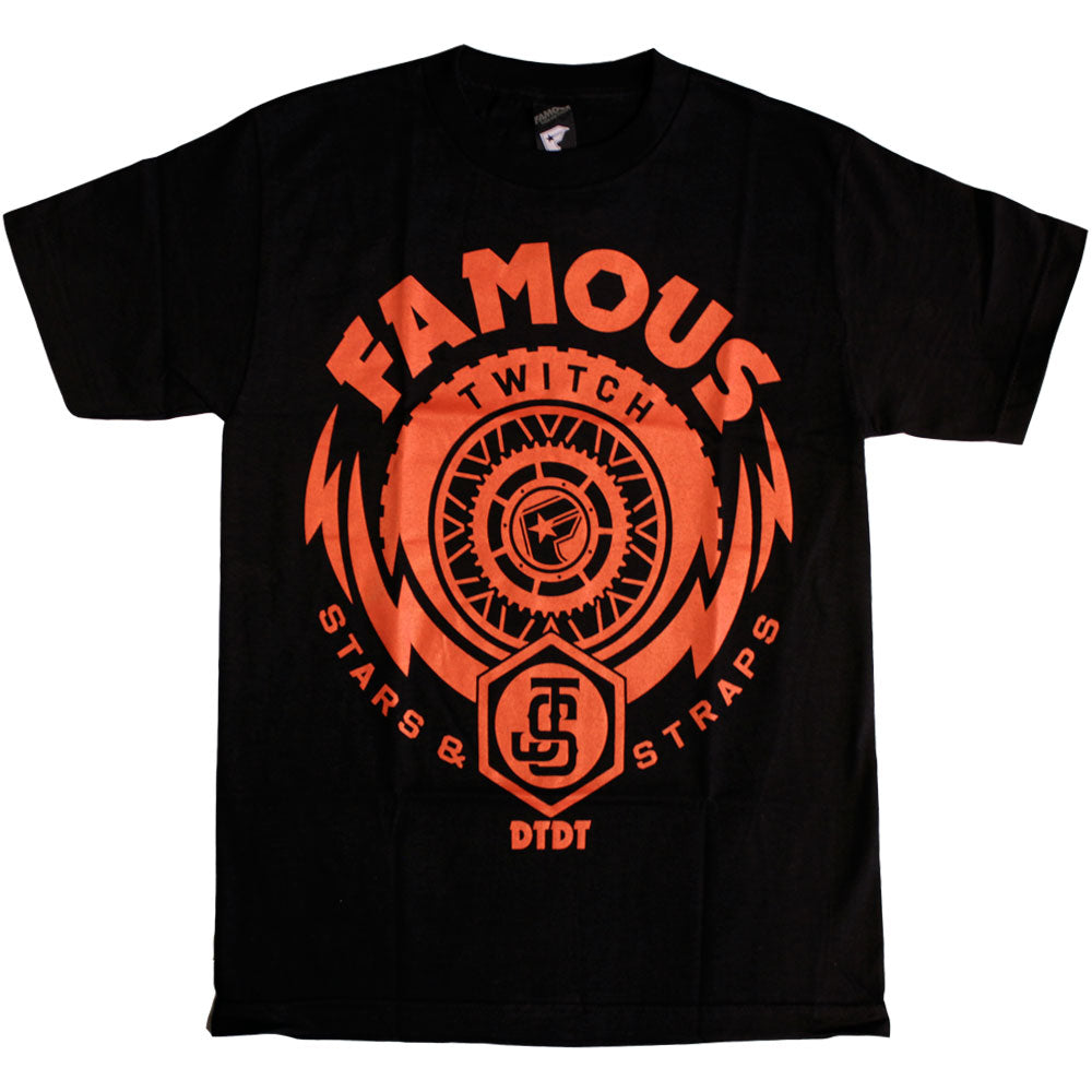 Twitch Famous Stars and Straps Js Thunder T-Shirt Black Red