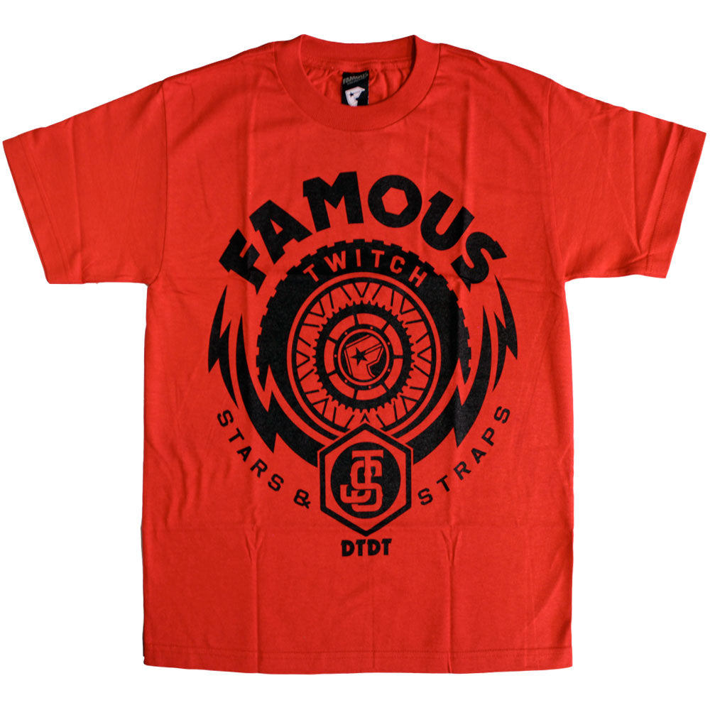 Twitch Famous Stars and Straps Js Thunder T-Shirt Red Black