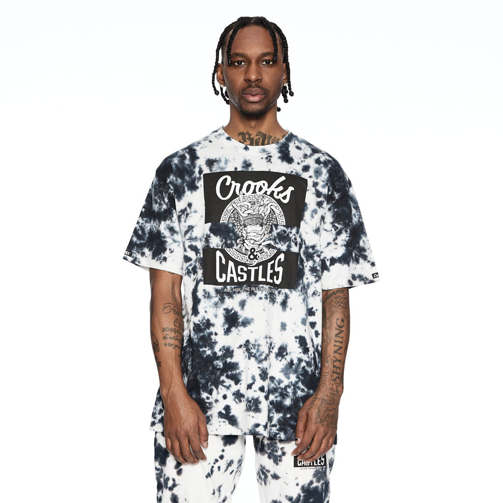 Crooks & Castles Mad Klepto Tie Dye Tee Black