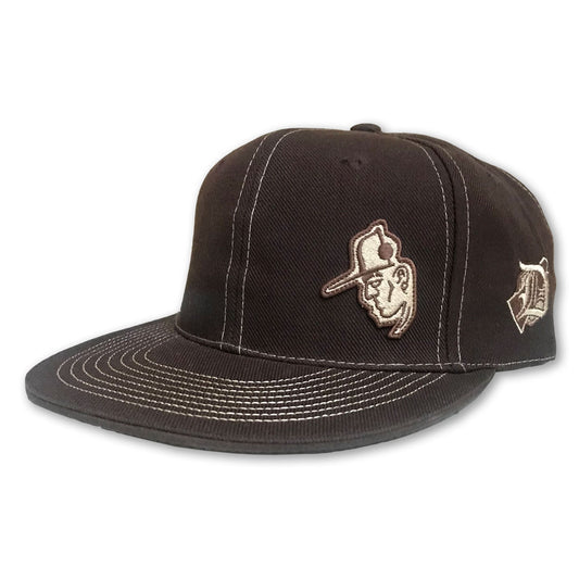 Darkncold Capman Lowkey Fitted Baseball Cap Brown Tan