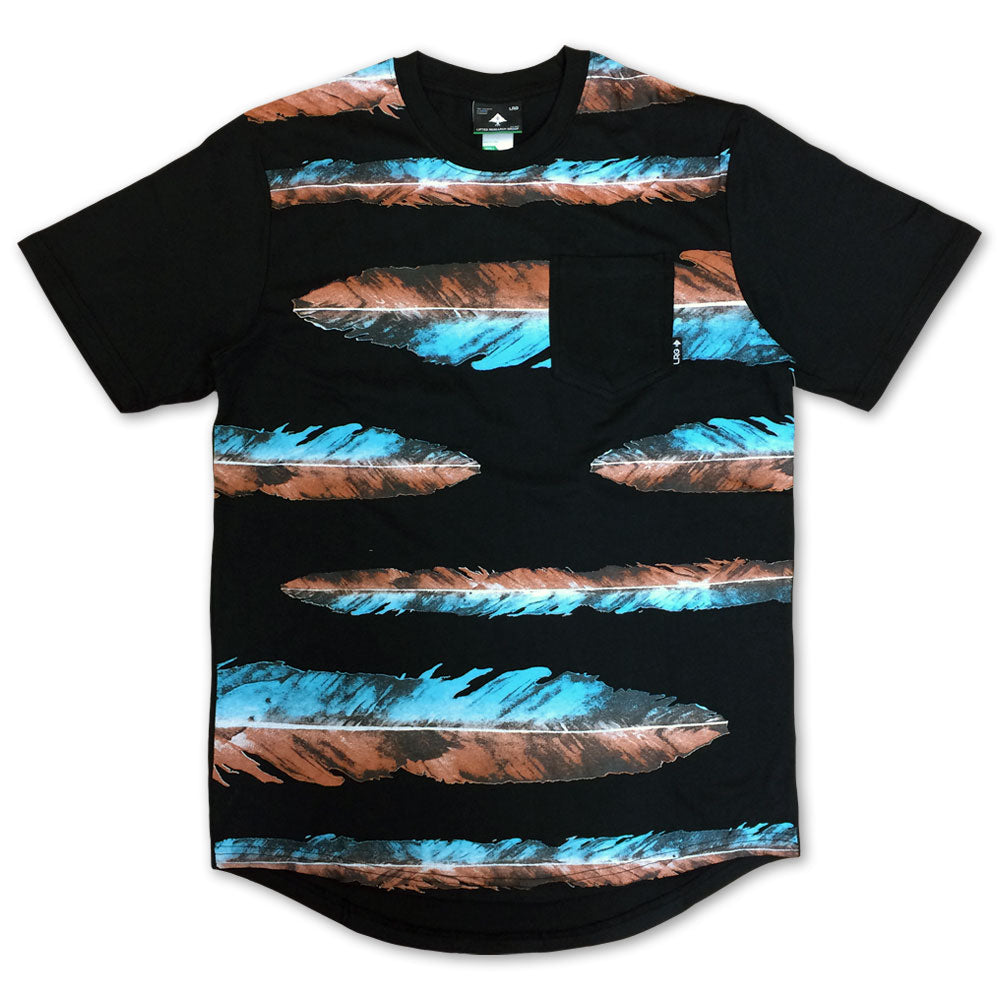 LRG War Feather Scoop Knit T-shirt Black