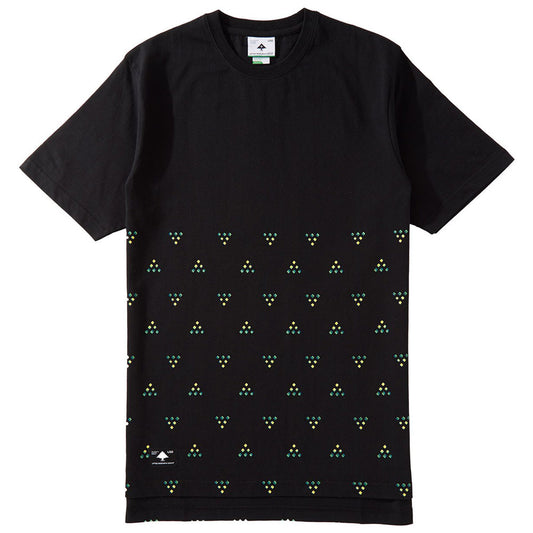 LRG Half Ditzy Knit Drop Tail T-shirt Black