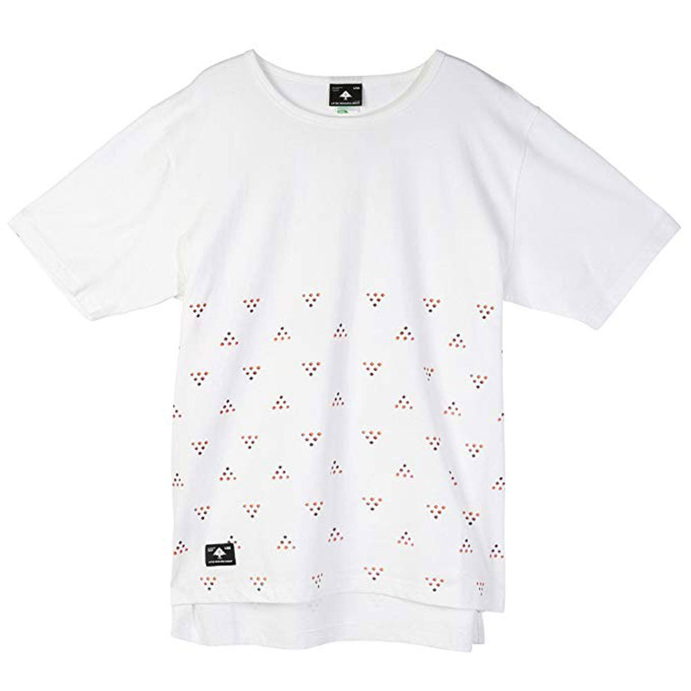 LRG Half Ditzy Knit Drop Tail T-shirt White