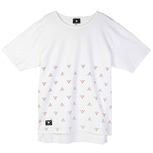 LRG Half Ditzy Knit Drop Tail T-shirt White