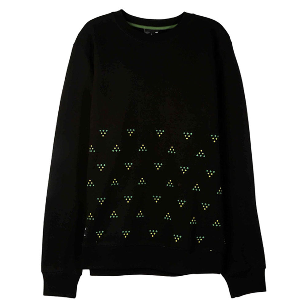 Lrg Half Ditzy Crewneck Sweatshirt Black