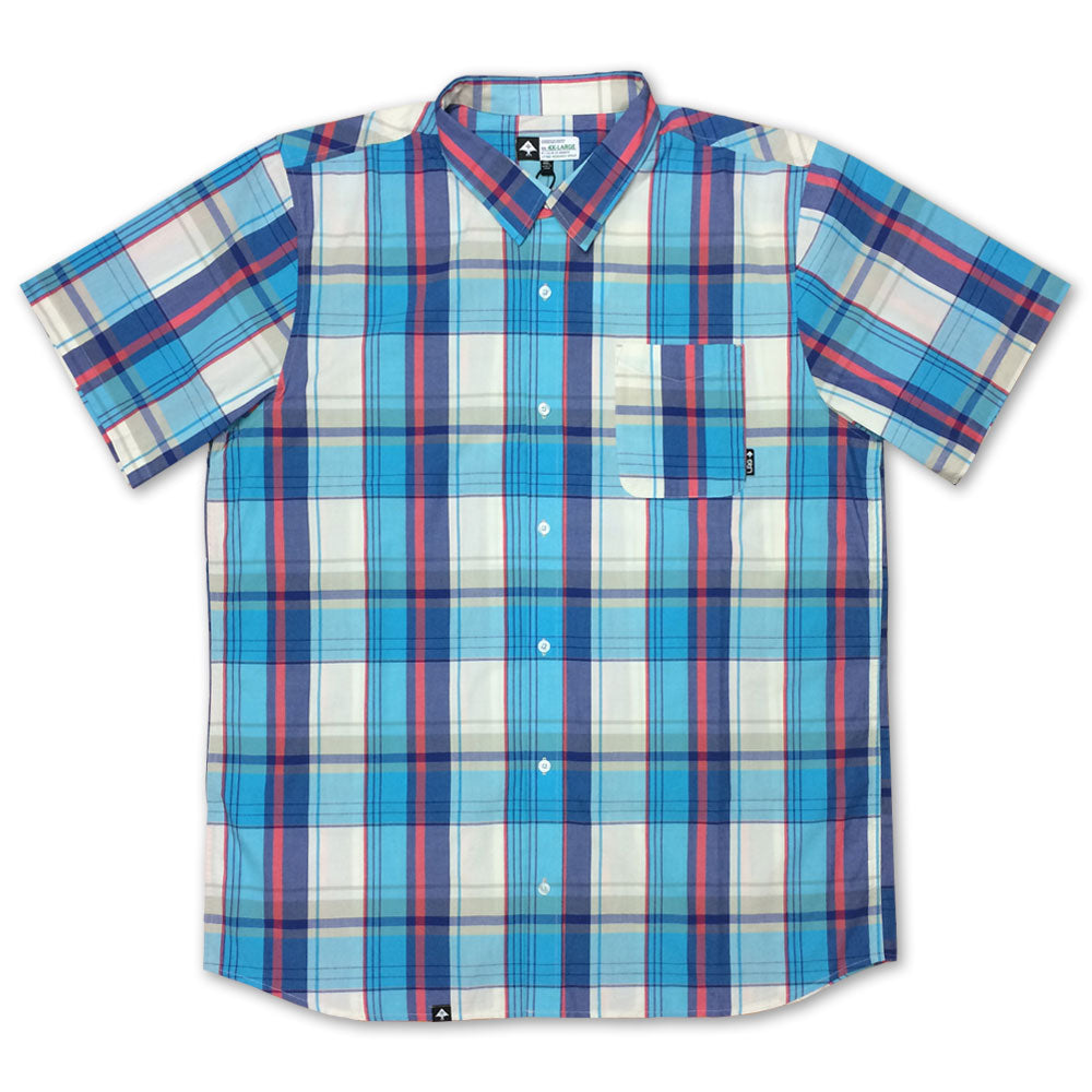 Lrg RC Plaid One Short Sleeve Shirt Off White