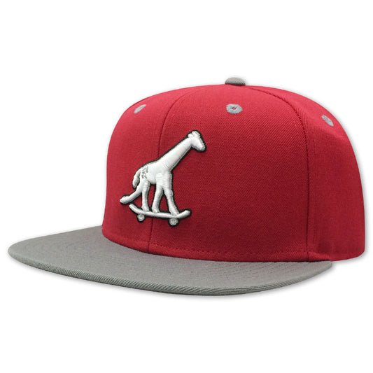 Lrg Skate Giraffe Strap Back Hat Red