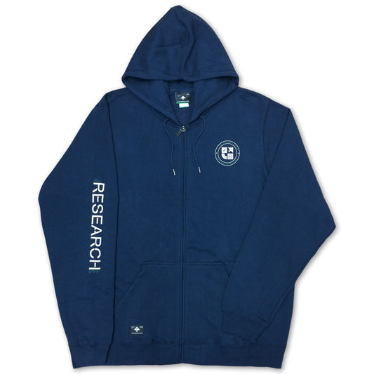 Lrg Stronger Branches Zip Up Hoodie Navy Blue