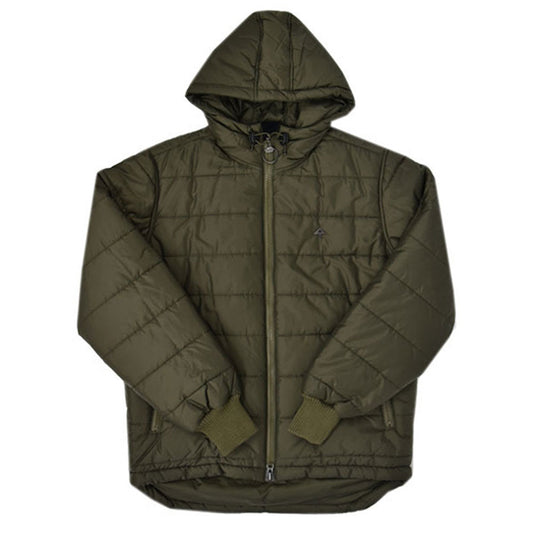 LRG Warbucks Hooded Puffer Jacket Olive