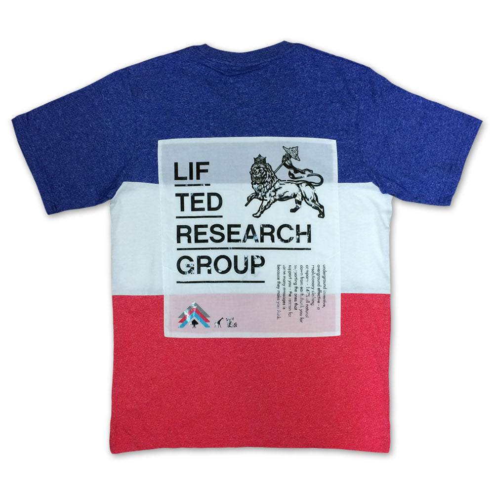 LRG Wavy Knit T-shirt True Blue Heather