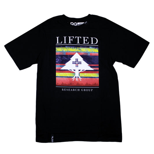 Lrg Fallen Leaves Stripe Block Up T-shirt Black