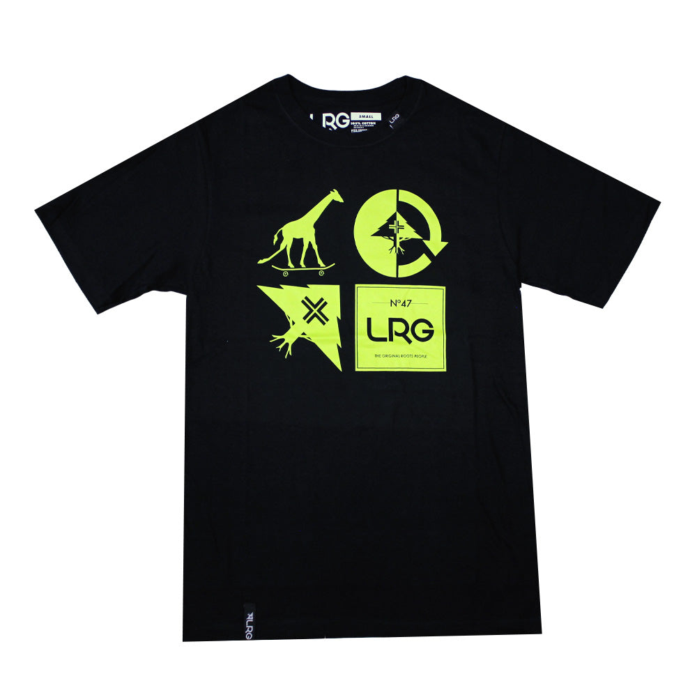 Lrg RC Logo Mash Up T-shirt Black Green