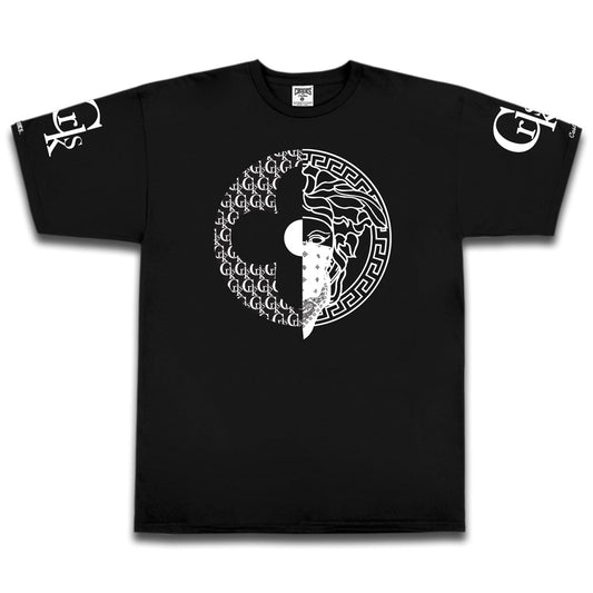 Crooks & Castles Lux Half Medusa Tee Black